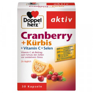 DOPPELHERZ Cranberry+K&uuml;rbis Kapseln