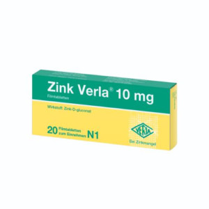 Produktbild von ZINK VERLA 10 mg Filmtabletten