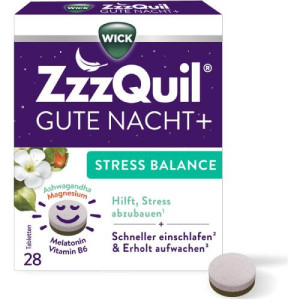Produktbild von WICK ZzzQuil Gute Nacht+ Stress Balance